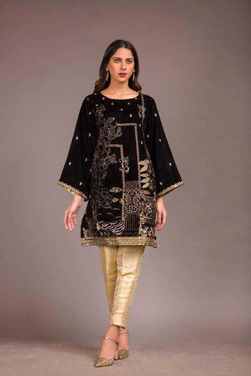 Adan Libas Flecent Resham Velvet Kurti 2021